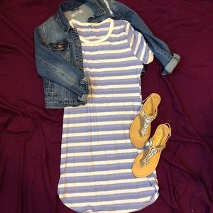 Stripped Knit Dress👗